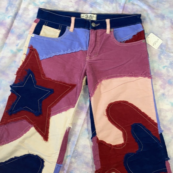 Free People • Supernova Cord Jeans in Young Lovers Corduroy Bell Bottoms - Picture 2 of 14